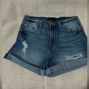Kendall & Kylie Dark Blue Jean Shorts